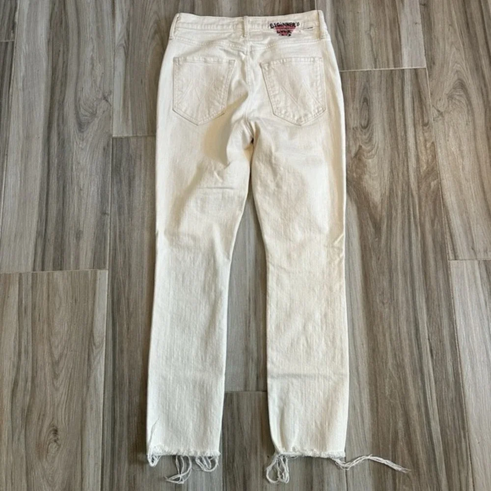 MOTHER Superior Jeans Hi Rise Dazzler Ankle Fray 27 Superstitions Wash Classic
